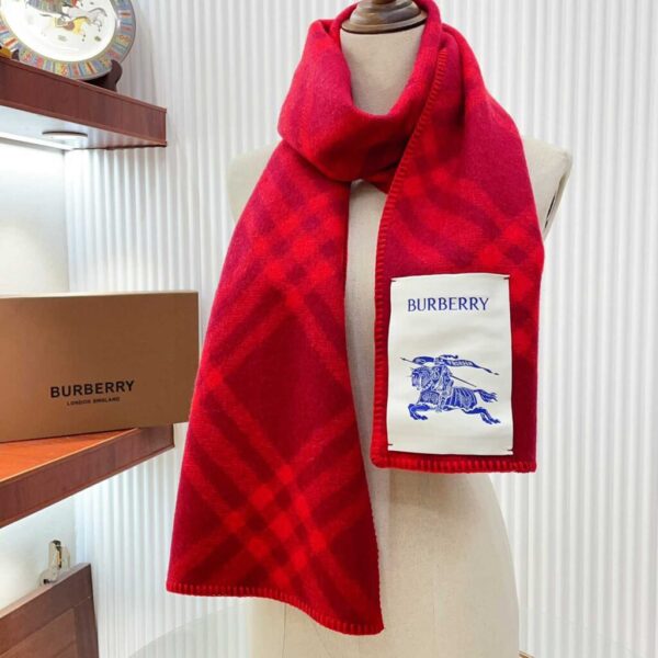 Burberry Check Wool Scarf