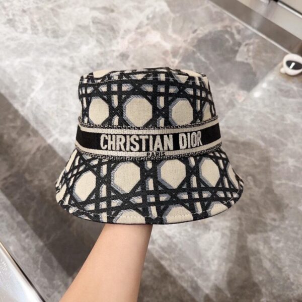 Dior D-Bobby Macrocannage Small Brim Bucket Hat