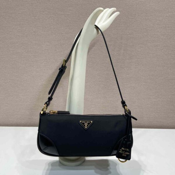 Prada Re-Edition 2002 Re-Nylon And Brushed Leather Shoulder Bag