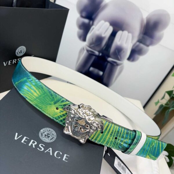 Versace Tiger La Medusa Leather Belt 40mm